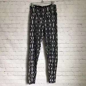 Leggings de lavandería francesa para mujer con estampado blanco negro talla 1X talla grande mezcla de rayos - Imagen 1 de 4