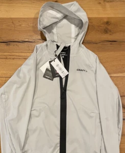 Chaqueta hidráulica artesanal para mujer gris ceniza talla M nueva con etiquetas para correr/bicicleta/esquí impermeable 👀🐦🌨💨 - Imagen 1 de 8