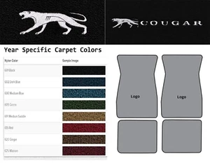 Tapetes de nailon ACC 1969 con logotipo de gato 4 piezas - Imagen 1 de 18