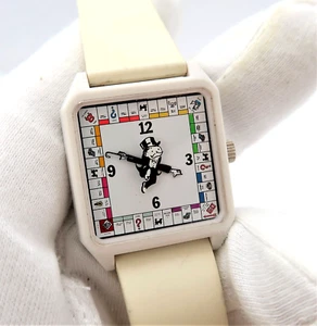 MONOPOLY "Rich Uncle Pennybags" Molded Hands ULTRA RARE KID'S WATCH 253 L@@K! - Picture 1 of 9