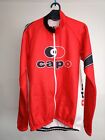 Rare Men's Capo Long Sleeve Training Red Black White Cycling Jersey Large