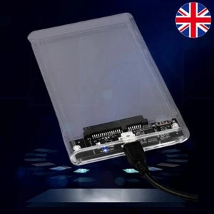2.5 Inch HDD SSD Enclosure Transparent Mobile Hard Drive Case for Laptop Tablet - Afbeelding 1 van 27
