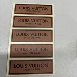 Auth Louis Vuitton Stickers Gift Wrap LOGO boutique Set of 5 - Picture 1 of 1