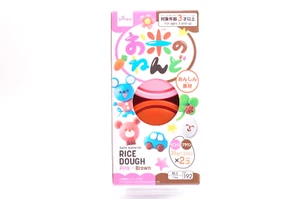 Daiso RICE DOUGH Pink & Brown Clay OKOME NENDO Safe material 35g (1.23oz) x2 - Picture 1 of 1