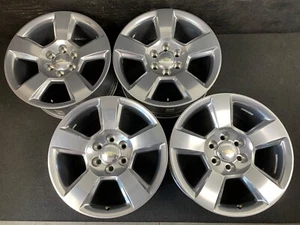 (4) Chevrolet Silverado 1500 Suburban Tahoe Polished Wheels Rims 20" TPMS 5652 - Picture 1 of 20