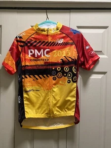 New Balance Cycling Jersey Size Large Yellow Orange 2013 Pan-Mass - Picture 1 of 24