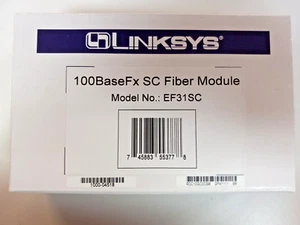 LINKSYS 100 Base FX SC Fiber Module Model # EF31SC for EF3116 & EF3124 - Picture 1 of 2