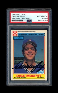 DALE MURPHY SIGNED 1984 RALSTON PURINA PSA/DNA AUTOGRAPHED ATLANTA BRAVES - Picture 1 of 2