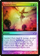 Aurelia's Fury FOIL Gatecrash PLD White Red Mythic Rare MAGIC CARD ABUGames
