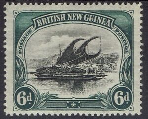 PAPUA 1901 LAKATOI BRITISH NEW GUINEA 6D HORIZONTAL WMK 