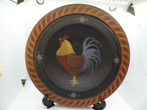 Rooster Plate/Bowl by Becca Barton 12" Decorator - Picture 1 of 7