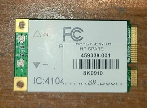 ✅HP G50-104NR 15.4" Genuine Laptop Wireless WiFi Card ARBXB63H 459339-001 Tested - Picture 1 of 2