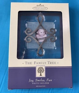 Hallmark Family Tree Photo Frame - Metal/Glass - Joy, Smiles, Fun - 2002 - Picture 1 of 3