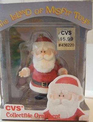 Santa Ornament Rudolph Island of Misfit Toys CVS Rare