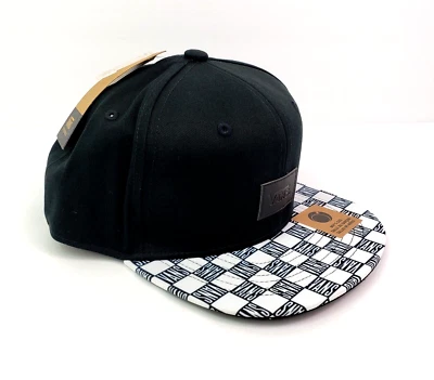 Vans Off The Wall Duelo Boys OS Black Checker Adjustable Snapback Cap Hat - Image 1 of 4