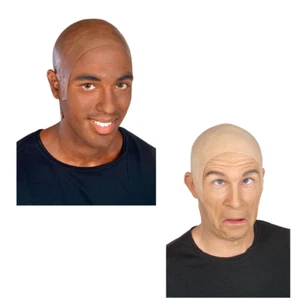 Latex Bald Cap (Choose Your Color) Flesh Skin Clown Costume Adult - Picture 1 of 8