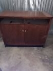 2 Vintage Cherry Wood Cabinet Buffets