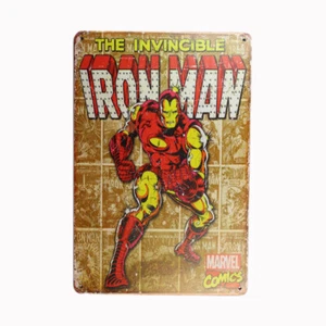 Tin Sign IRON MAN Sprint Drink Bar Whisky Rustic Look - Picture 1 of 1
