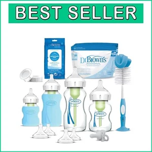 20-Piece Dr. Brown’s Glass Bottle & Pacifier Set with Dishwasher Safe Features - Picture 1 of 10