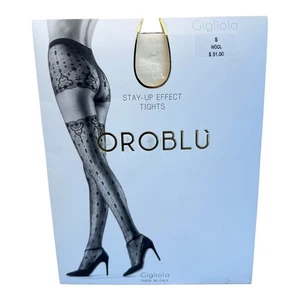Oroblu Pretty stay-up effect Tights 60 denier Gigliola small color wool Italy - Picture 1 of 2