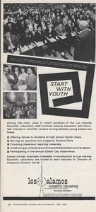 1963 Los Alamos Scientific Laboratory Print Ad Retro Tech Univ. of California - Picture 1 of 7