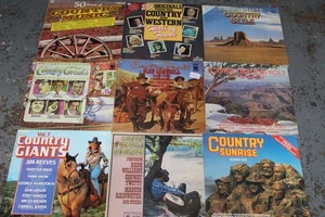 9 X Job Lot Bundle of COUNTRY & WESTERN COMPILATION 12' Vinyl LP Records - W9 - Foto 1 di 5