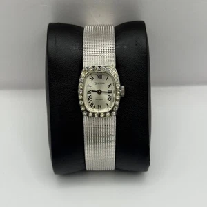 Reloj mecánico vintage para dama Systema Incabloc bisel joyado funcionando 18 mm - Imagen 1 de 16
