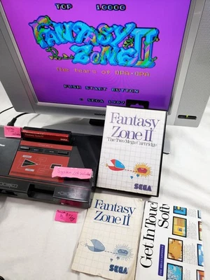 Fantasy Zone II 2 SMS AUTHENTIC Sega Master System COMPLETE Case Manual fantsy - Image 1 of 4