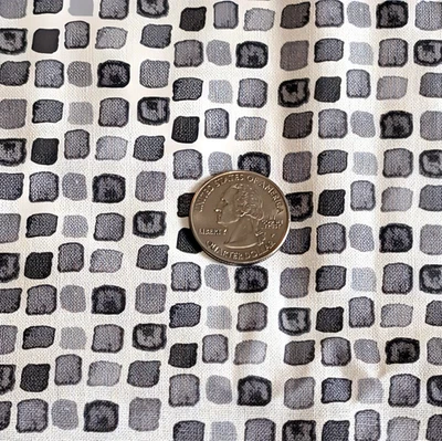 JoAnn's Keepsake Calico Cotton Fabric Mini Squares Black Grey White 44"W x 1 Yd - Image 1 of 4