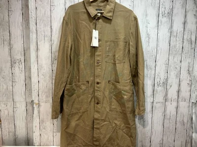Used 2022 RRL Ralph Lauren Paint Splatter Coat Beige Size M Length 95cm - Image 1 of 4