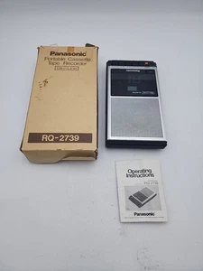 Panasonic Slim-Line CASSETTE Tape Recorder Player RQ-2739  WORKS TESTED - Picture 1 of 9