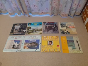Collection of 8 Greece / Greek Folk vinyl LPs Records Bouzoukis Theodorakis - Picture 1 of 1