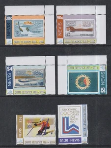 Nevis 2006 Mint MNH History Winter White Olympics Games Ski Slopes Track Rings - Picture 1 of 1