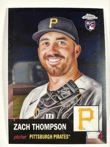 2022 Topps Chrome Platinum Anniversary 93 Zach Thompson RC Pittsburgh Pirates - Picture 1 of 2