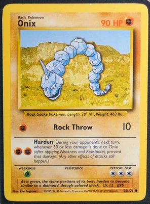 Onix Normal Common #056/102 Base Set LP - Image 1 of 2