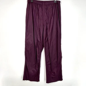 Cabela's Womens Medium Pull-On Rain Pants Purple Elastic Waist Drawstring - Picture 1 of 7