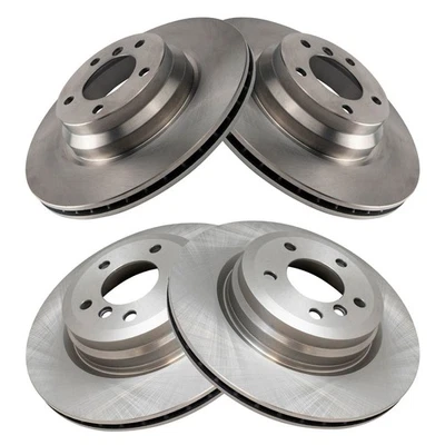 Brake Rotors Set Fits 2006 BMW 330i 330xi 2012 X1 - Image 1 of 4