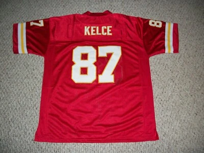 Camiseta de fútbol cosida personalizada de Kansas City sin firmar de Travis Kelce talla S-3XL todo color Foto 1 de 4