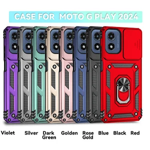 For Motorola Moto G 5G/G Play 2024 Case Dustproof Magnetic Hybrid Metal Stand - Picture 1 of 83