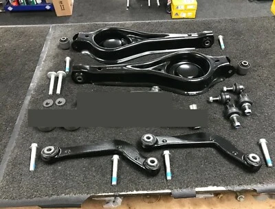 PARA JAGUAR TIPO X PIEZAS DE SUSPENSIÓN TRASERA INFERIOR TRAIL BRAZOS TRASEROS ARBUSTO + ENLACES Foto 1 de 4