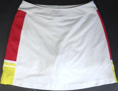 Slazenger Skort Tenis Golf Pantalones Cortos Debajo de una Falda Blanco Rojo Amarillo Mujer Pequeño S Foto 1 de 4