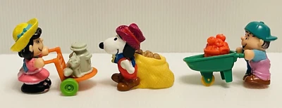 Lote de 3 piezas juguetes Happy Meal vintage Peanuts Lucy - Snoopy - Linus McDonalds. Foto 1 de 4