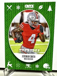 Jeremiah Smith 2024 Onyx Holiday Green /500 Ohio State Buckeyes SHARP🌹🌹 - Picture 1 of 3