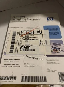 HP Inkjet Photo Paper - 8.5 x 11 - 100 Sheets - New Sealed Package S5 - Picture 1 of 2