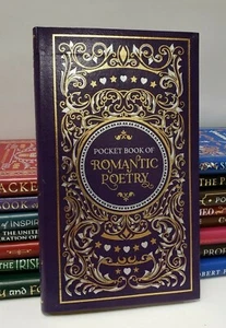 POCKET BOOK OF ROMANTIC POETRY (Pocket Size 7"x4")  ~Bonded Leather ~ Brand New~ - Picture 1 of 2