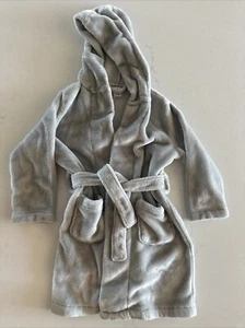 Pottery Barn Kids Size 4-6 Fleece Robe Gray - Picture 1 of 3