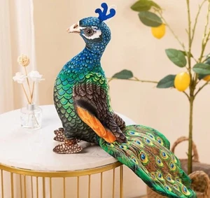 Peacock 11 Inch Stuffed Animal Plush Toys Toddler Doll Kids Gifts - Picture 1 of 10