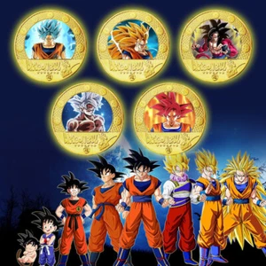 1/5/12 PCS Anime D B Monete Commemorative Collezione Monete Leghe Confezione Regalo - Foto 1 di 47