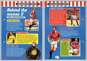 Behind The Scenes 2 - Man. Utd #8 Football Magic 1998-9 Fact File Page - Picture 1 of 1