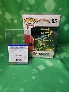 Futurama Zoidberg #55 Blue Ver Funko Pop Exclusive Signed/Quoted JSA Billy West - Picture 1 of 9